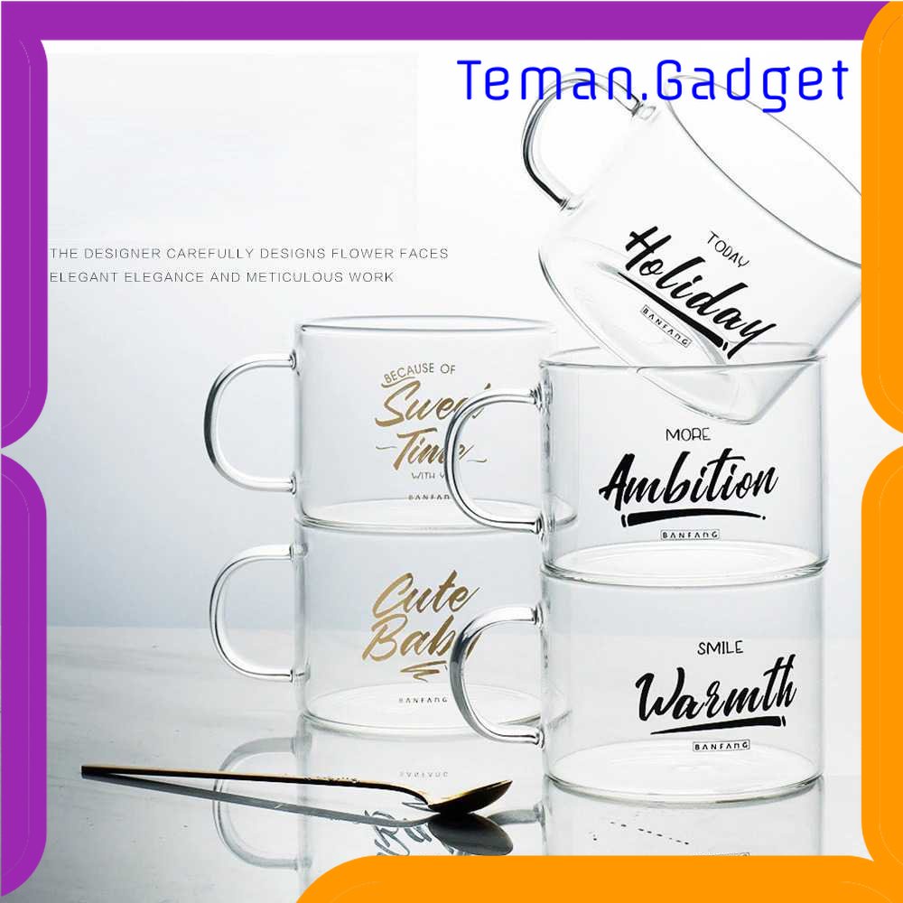 TG - DPR BANFANG Gelas Cangkir Kopi Glass Coffee Mug Cute Baby 475ml - MD18