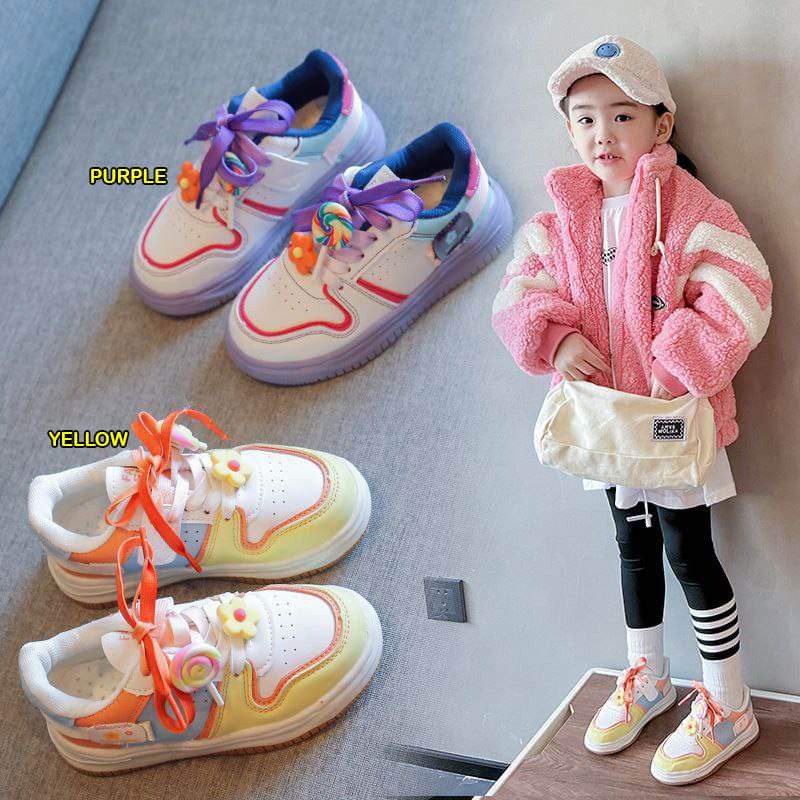 Sepatu Anak Perempuan Sporty Lollipop Colourful