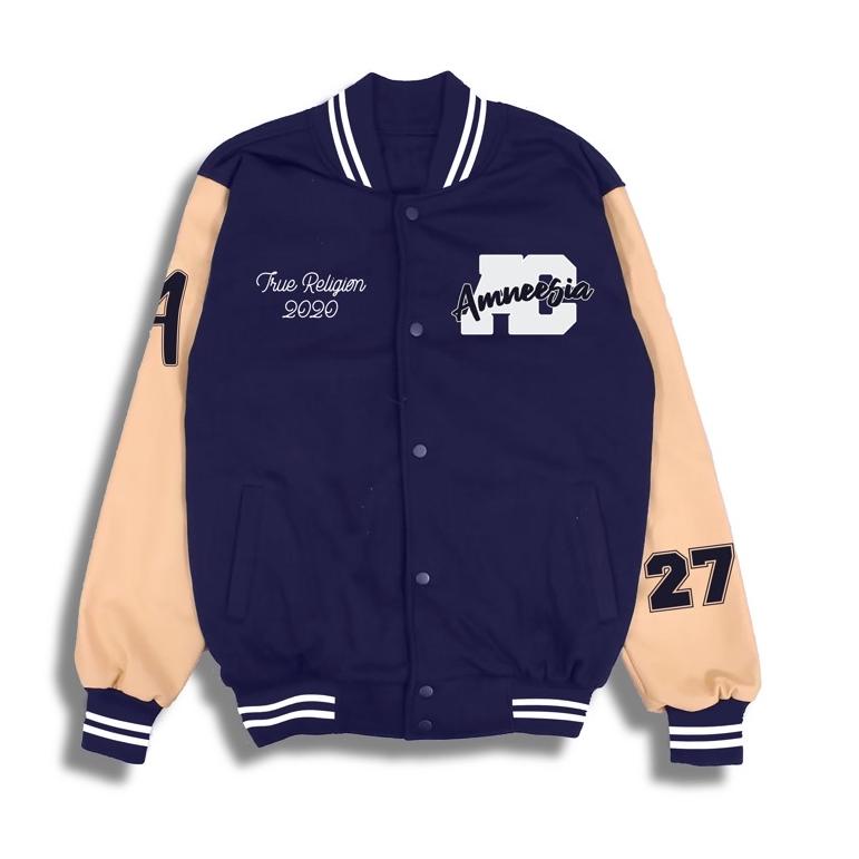 KGM.10De22ѕ ▪ (NEW ARTICLE) AMNEESIA Varsity Jacket Jaket Varsity Vintage Premium High Quality Distr