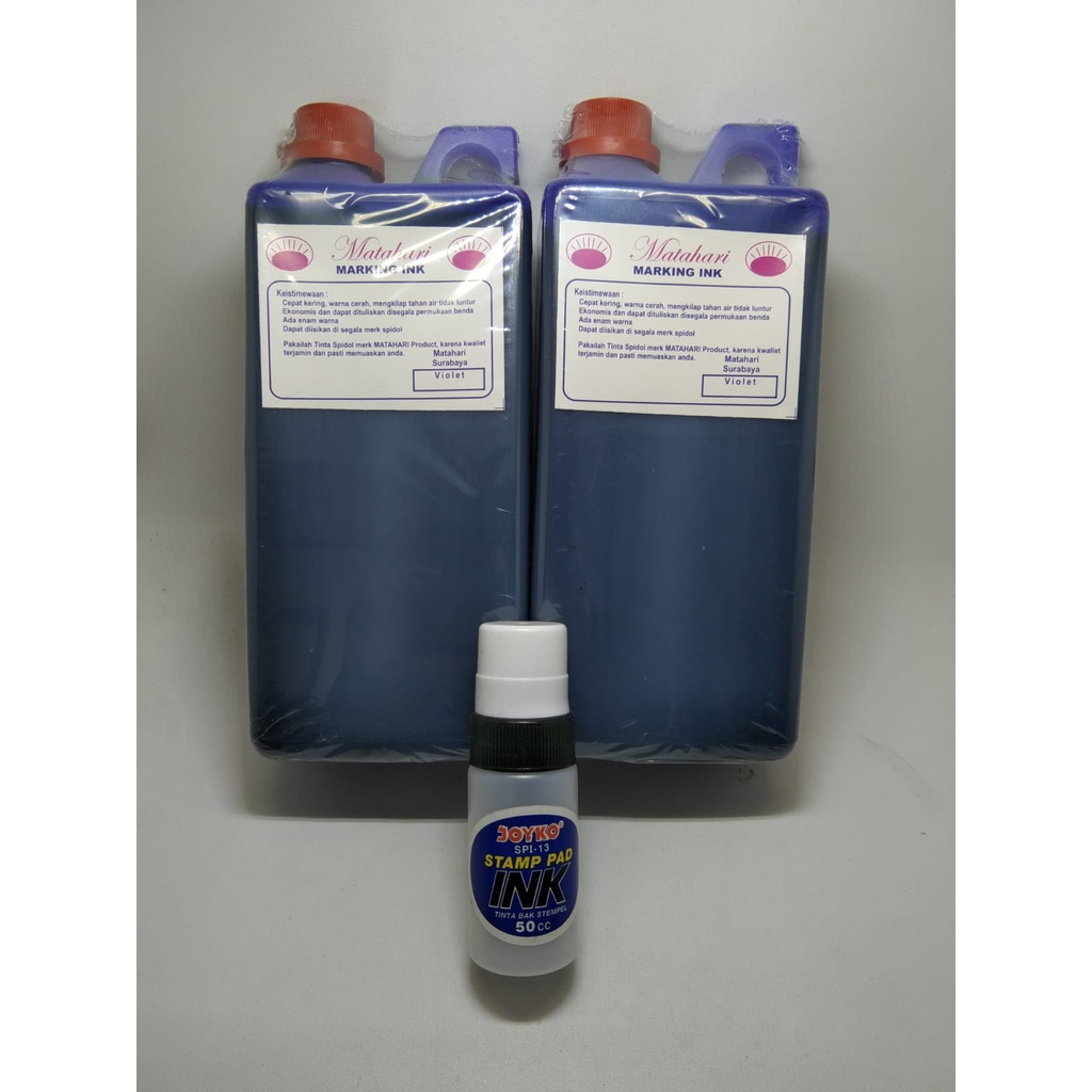 

Tinta karung isi 1liter warna hanya ungu/ Tinta Merk/ Tinta Karung / Tinta Permanen + Free Botol