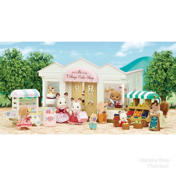 Rumah Sylvanian Family Toko Kue Village Cake Shop Dapat 1 Boneka #Original