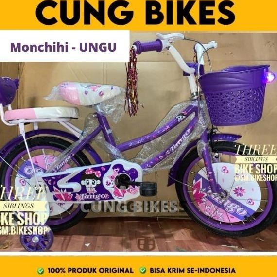 Sepeda Mini Anak Cewe 16 Inch Michel Monchichi Best Seller #Original