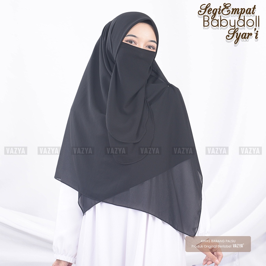 Segiempat Syari Babydoll + Cadar 130x130cm