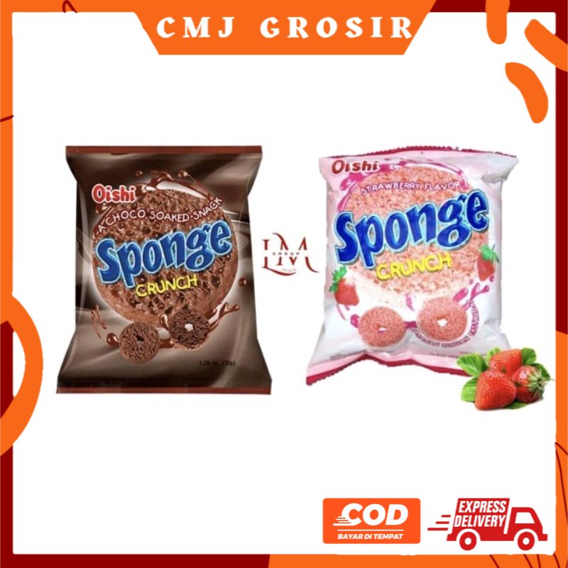 

GROSIR OISHI SPONGE CRUNCH RENTENG ISI 10 COKLAT STRAWBERRY