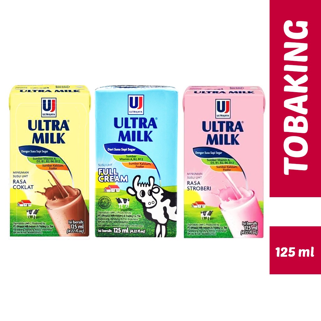 

Susu Ultra Milk 125ml Susu Cokelat UHT Coklat Stroberi