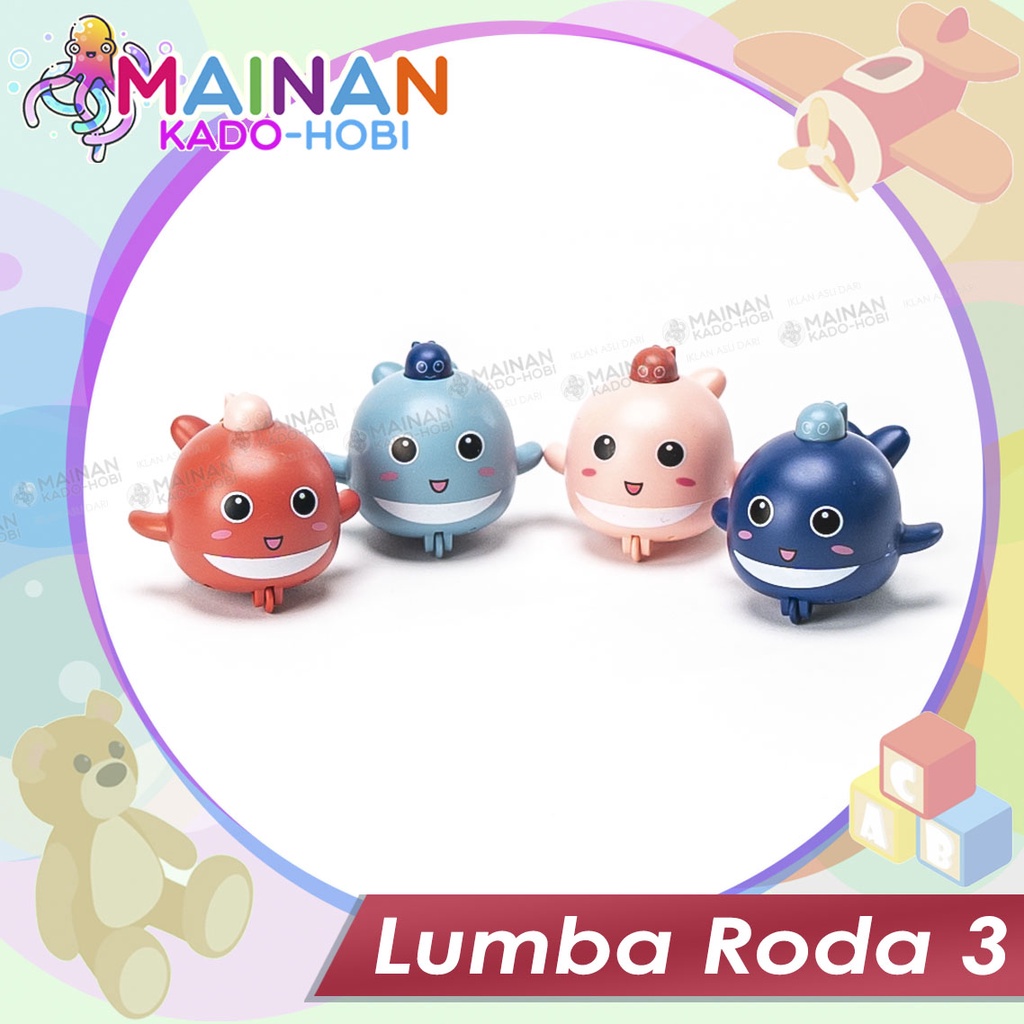 MAINAN ANAK DOLPHIN LUMBA RODA 2 MINI PRESS CAR ANIMAL