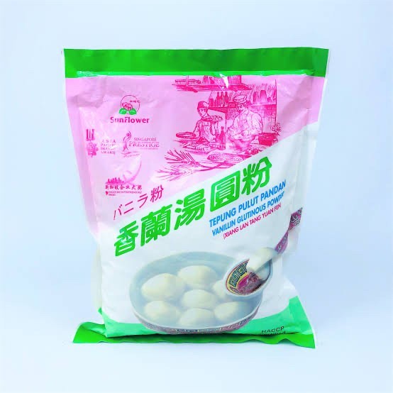 

SunFlower Tepung Pulut Pandan onde 500gr / Vanillin Glutinous Powder