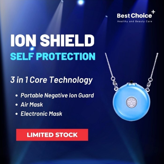 IONShield Ionizer Pendant - Necklace Kalung Prife Portable AirPurifier