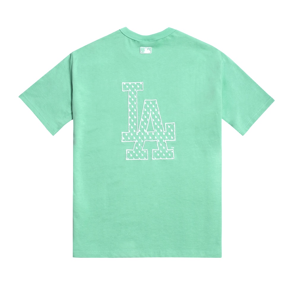 M7B LA Dodgers Back Monogram Logo T-Shirt Light Green