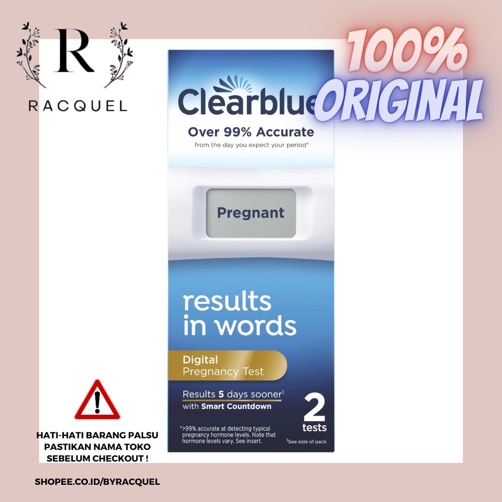 Jual Clearblue Digital Pregnancy Test Results In Words Tes Kehamilan Test Pack Clearblue