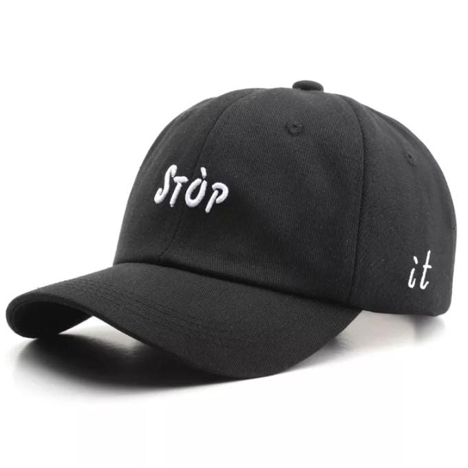 Baru Topi Baseball Bordir Stop Pria Wanita Distro Caps Unisex Stelan Kekinian.