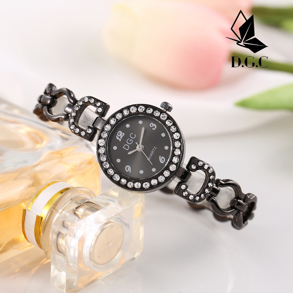 ✨DGC✨ Jam tangan rantai analog wanita baru dengan rantai fashion wanita dengan berlian W250