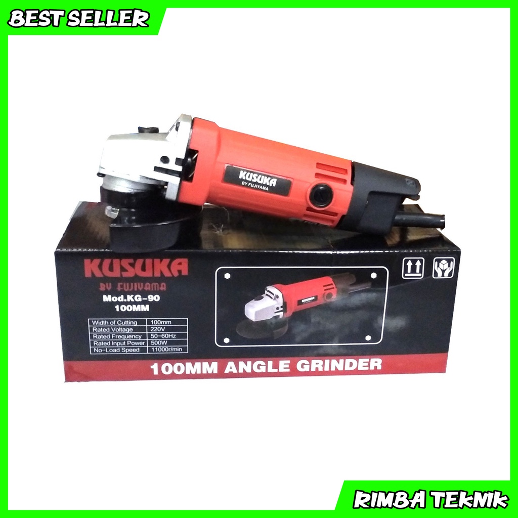 BISA COD!!!Gerinda Kusuka By Fujiyama Angle Grinder KG-90 4 Inch - Mesin Gerinda Tangan KG-90