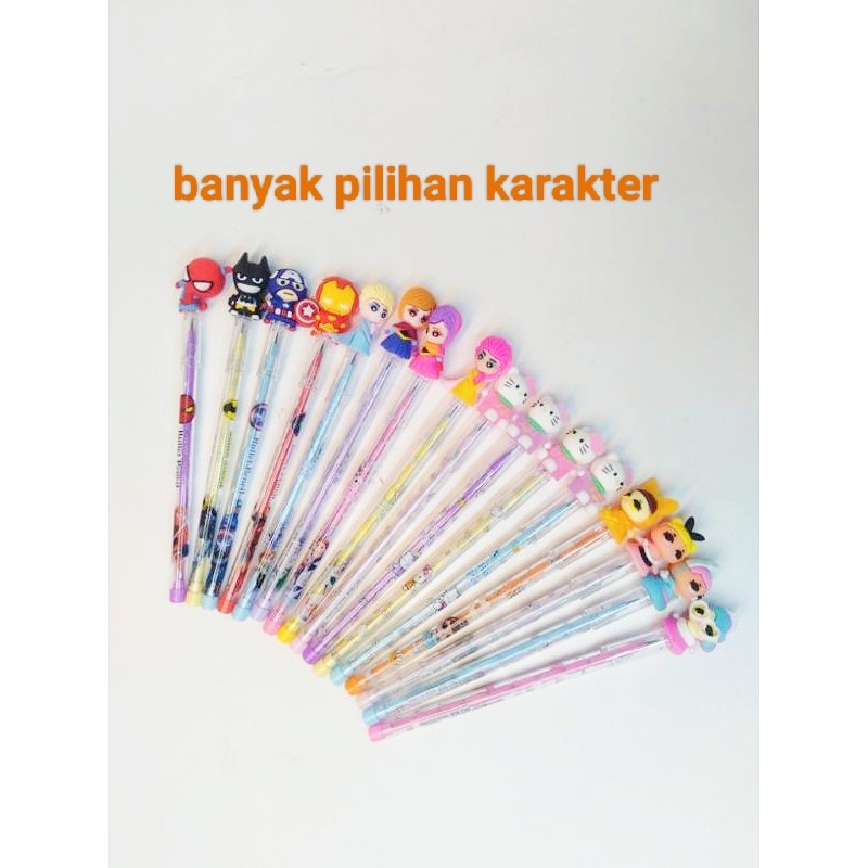 

pensil bensia/pensil susun/pensil sambung karakter