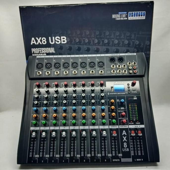 audio mixer alesis ax8n ( 8 channel full )usb-mp3-bluetooth