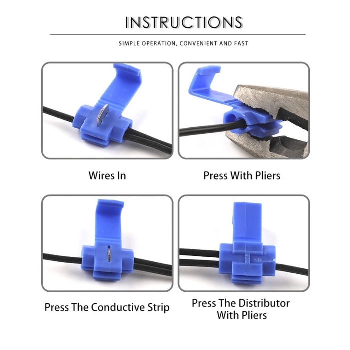 Kunci Scotch Lock Konektor Sambung kabel Listrik tanpa kupas kulit