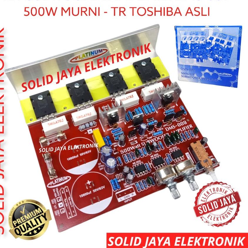 Harga Bersahabat KIT POWER SUBWOOFER 500W DMS 009  DMS-009 PLATINUM TR TRANSISTOR FINAL TOSHIBA ASLI
