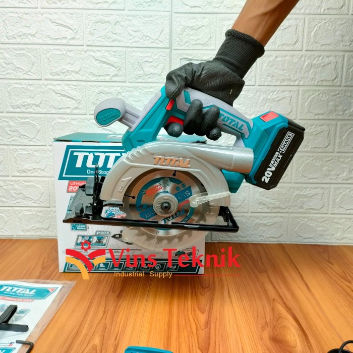 Paket Total Tsli1401 Mesin Circular Saw Cordless Set Mesin Gergaji
