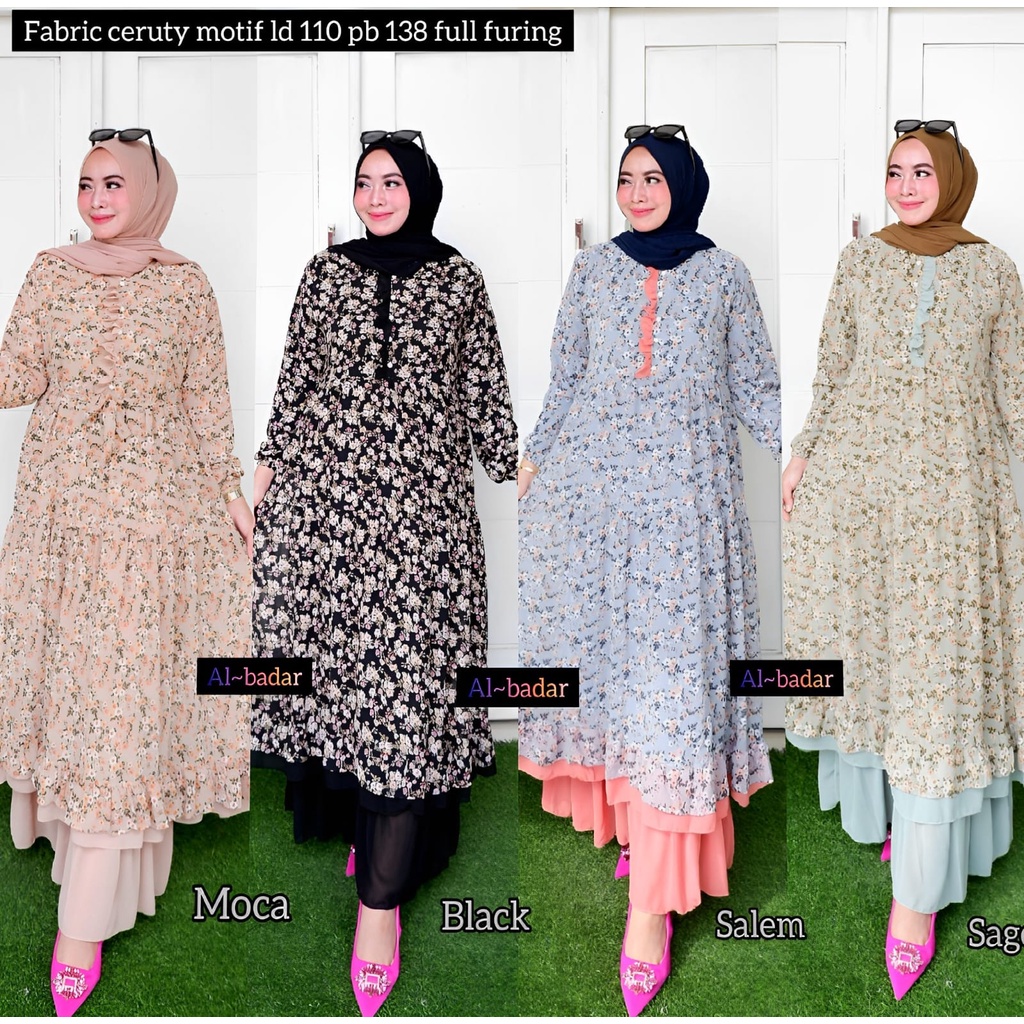 [ BISA COD ] GAMIS CERUTY BABYDOLL MOTIF MIX KANCING MUTIARA,DRESS CERUTY BABYDOLL MOTIF FRIEANDLY BUSUI,GAMIS MODEL TERBARU,GAMIS CERUTY TERLARIS