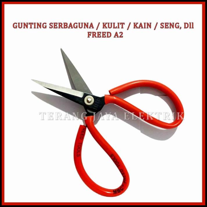 

Gunting Serbaguna Gunting Kulit / Kertas / Seng Freed A2 Kecil