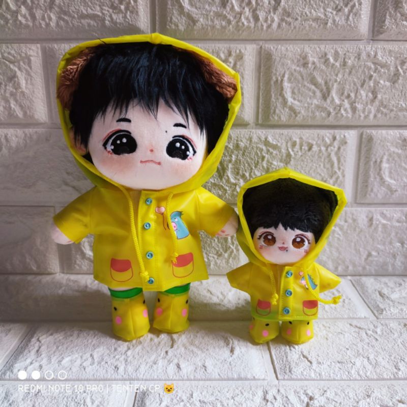 Dinosaur Raincoat Dinosaurus 20cm 10cm kpop doll clothes costume NCT EXO BTS MONSTA X WANNA ONE SEVE