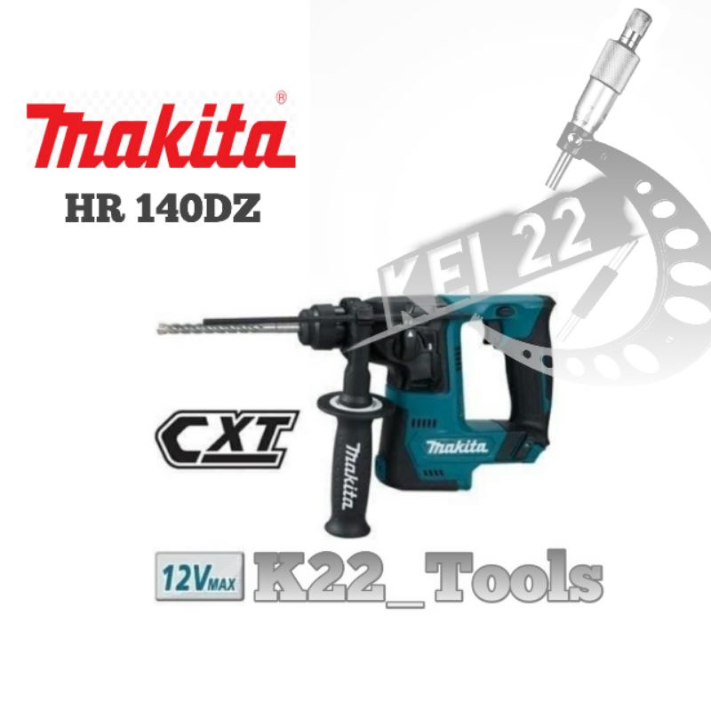 MESIN BOR BOBOK BATERAI MAKITA HR 140 DZ / MAKITA HR 140DZ CORDLESS ROTARY HAMMER DRILL ( UNIT ONLY)