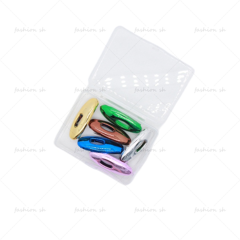 6 Pcs Muslim pin Peniti Peniti Peniti Syal Sutra Kancing Bros Permen Berwarna M30119-6 Pcs