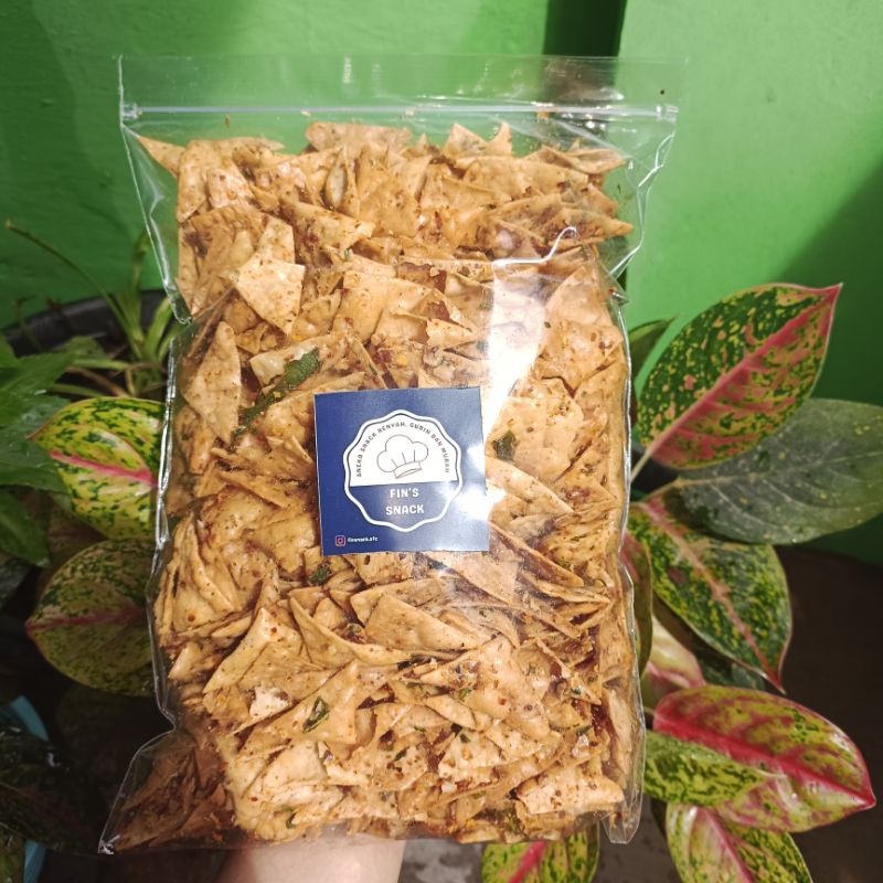 

Keripik Pangsit Pedas/Original Daun Jeruk 500GR 1KG|| Berkualitas Gurih Renyah Murah