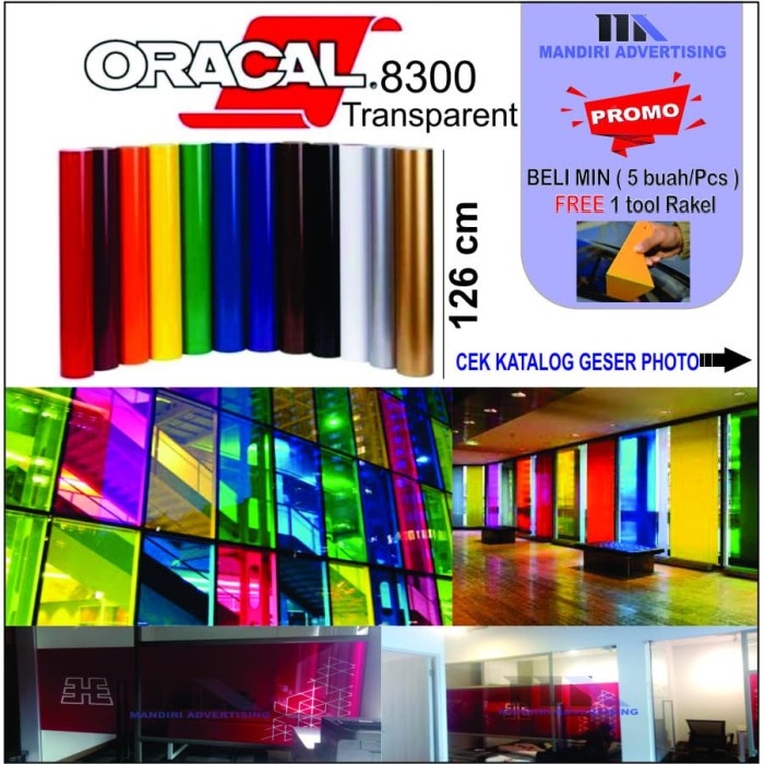 STIKER WARNA - ORACAL 8300 TRANSPARANT
