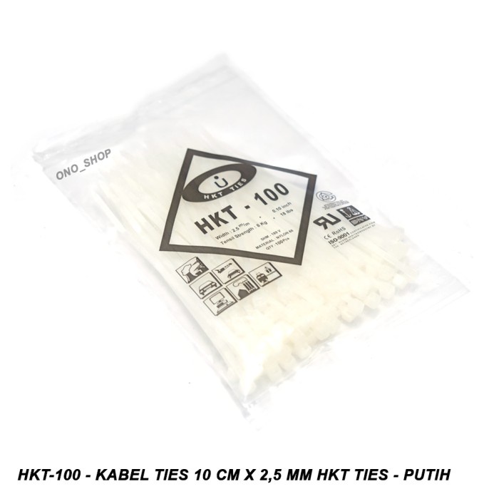 

HKT-100 - Kabel Ties 10 cm x 2,5 mm - HKT TIES onosh00 Buru Order