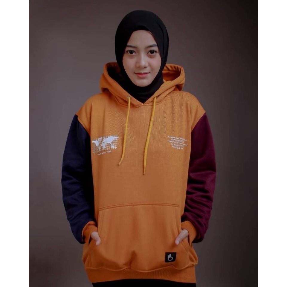 Sweater Hodie Pria Distro Flece Tebal Sweatshirt Hoodie Original Combi Pria-Wanita (Unisex) Limited edition Jaket hoodie pria distro keren tebal Hoodie distro cowo