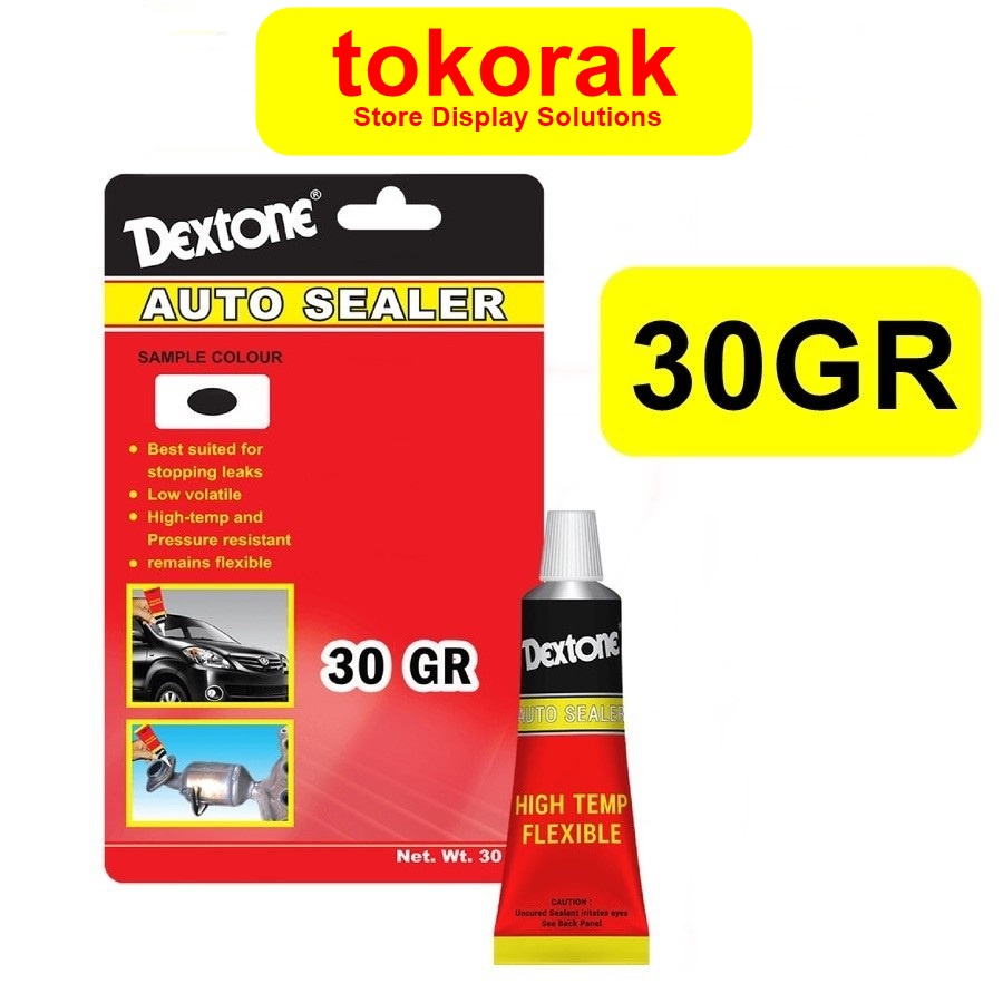 DEXTONE LEM AUTO SEALER 30 GR DEXTONE SILICONE SEALANT DEXTONE LEM KACA RUBBER 30GR