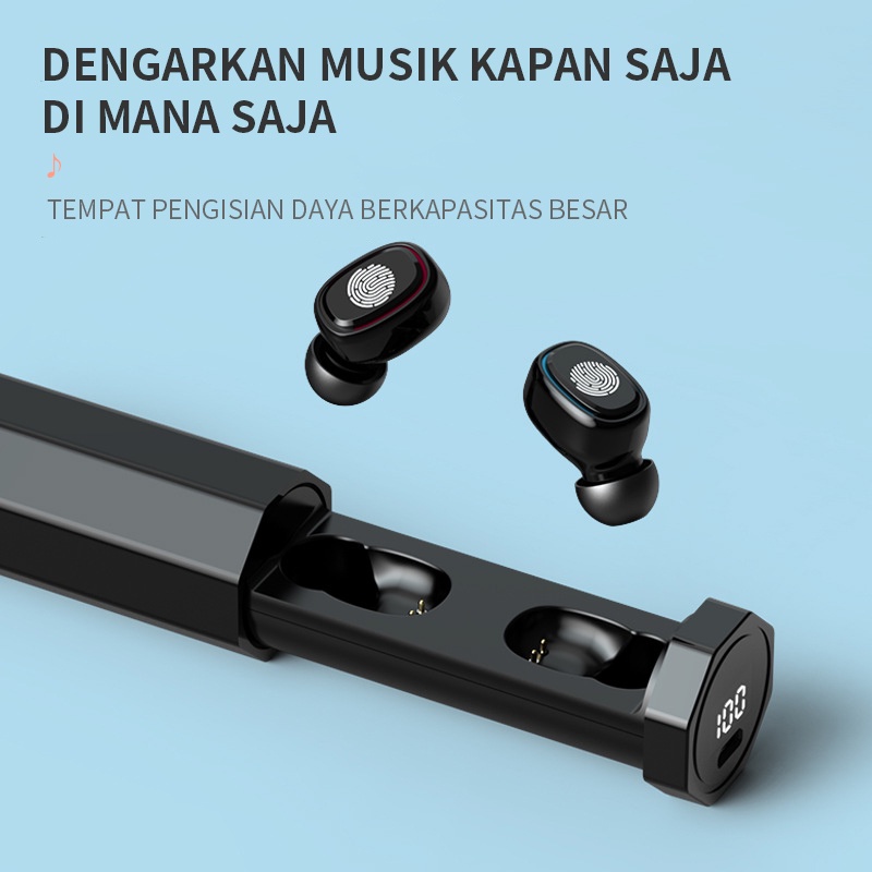 Headset Bluetooth Tarik A7-TWS Hifi Kualitas Suara Profesional