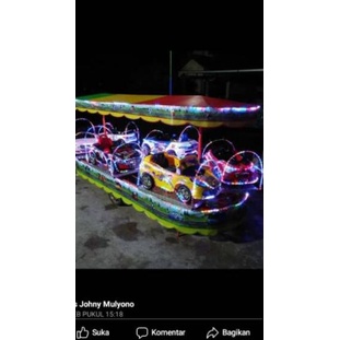 Lampu Hias LED Odong Odong DC Berkualitas Selang Outdor 1 Meter Warna-Warni RGB Eksterior Wahana Mainan Kereta Panggung Sepur Mini Wisata Pasar Malam