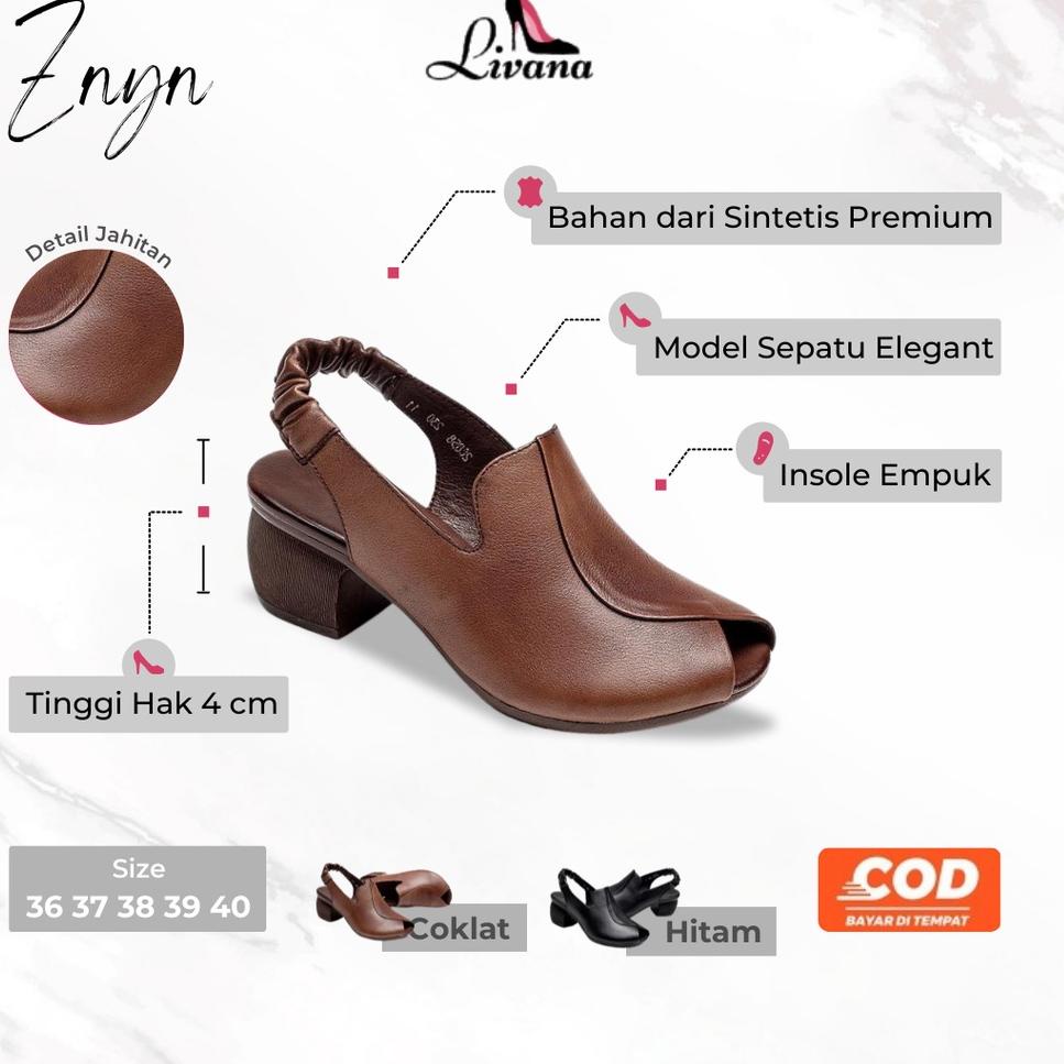 Harga Termuraah Sandal High Heels Hak Tahu Tinggi Znyn Livana Wanita Perempuan Sintetis Premium Form