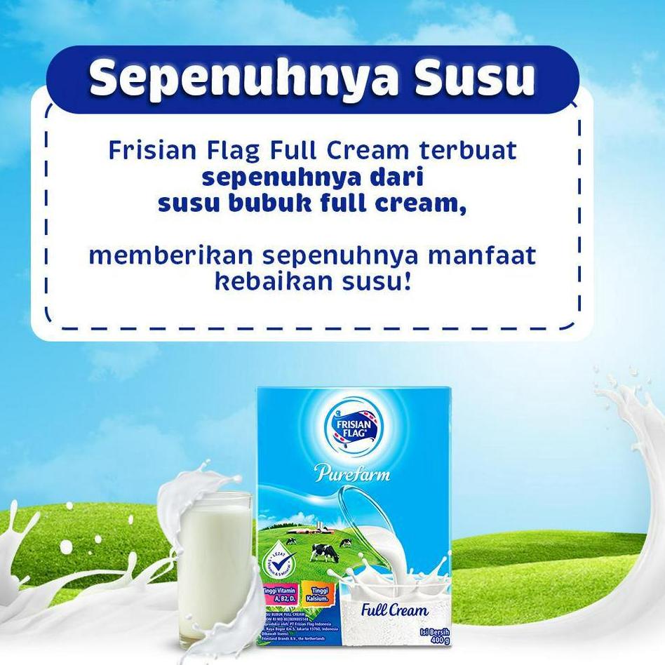 

(PROMO Y9B52) Frisian Flag Fullcream Purefarm 800g x2 ✳