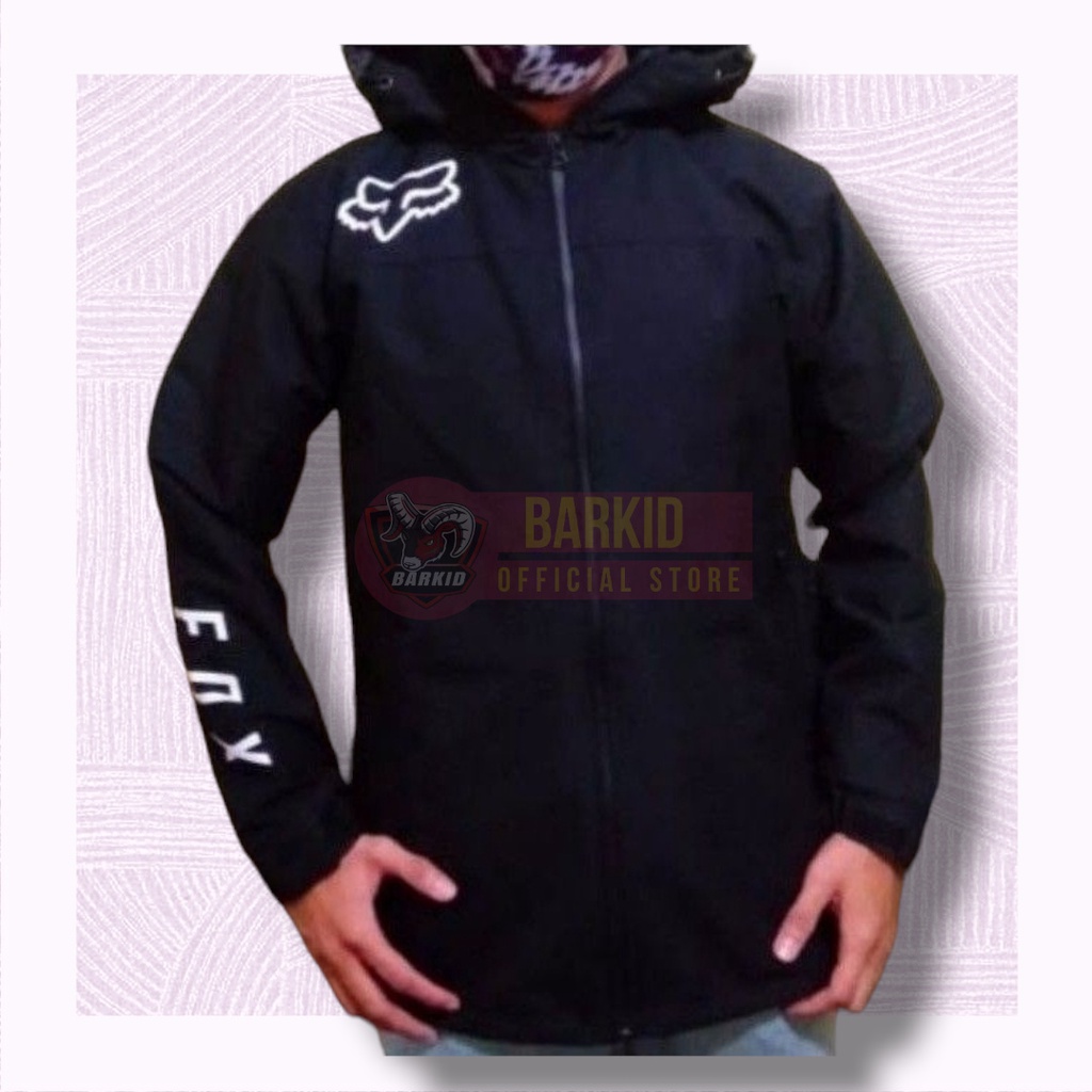 PARACHUTE JACKET JAKET FOX WATERPROOF - JAKET TASLAN PRIA ANTI AIR - JAKET MX TRAIL SUPERMOTO KLX 15
