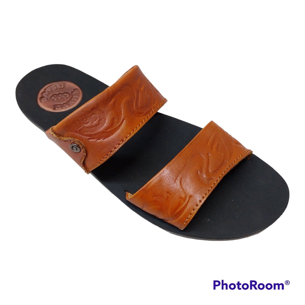 DAVID DANIEL Sandal Javarino Kulit - ARV 04 Mocca