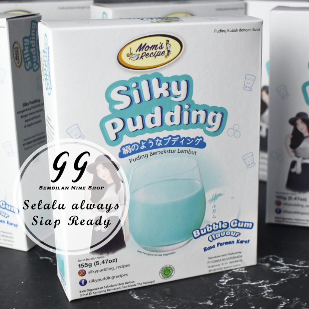 

SILKY PUDDING BUBBLE GUM Moms Recipe Mom's Puding Lembut 155 Gram Rasa Permen Karet