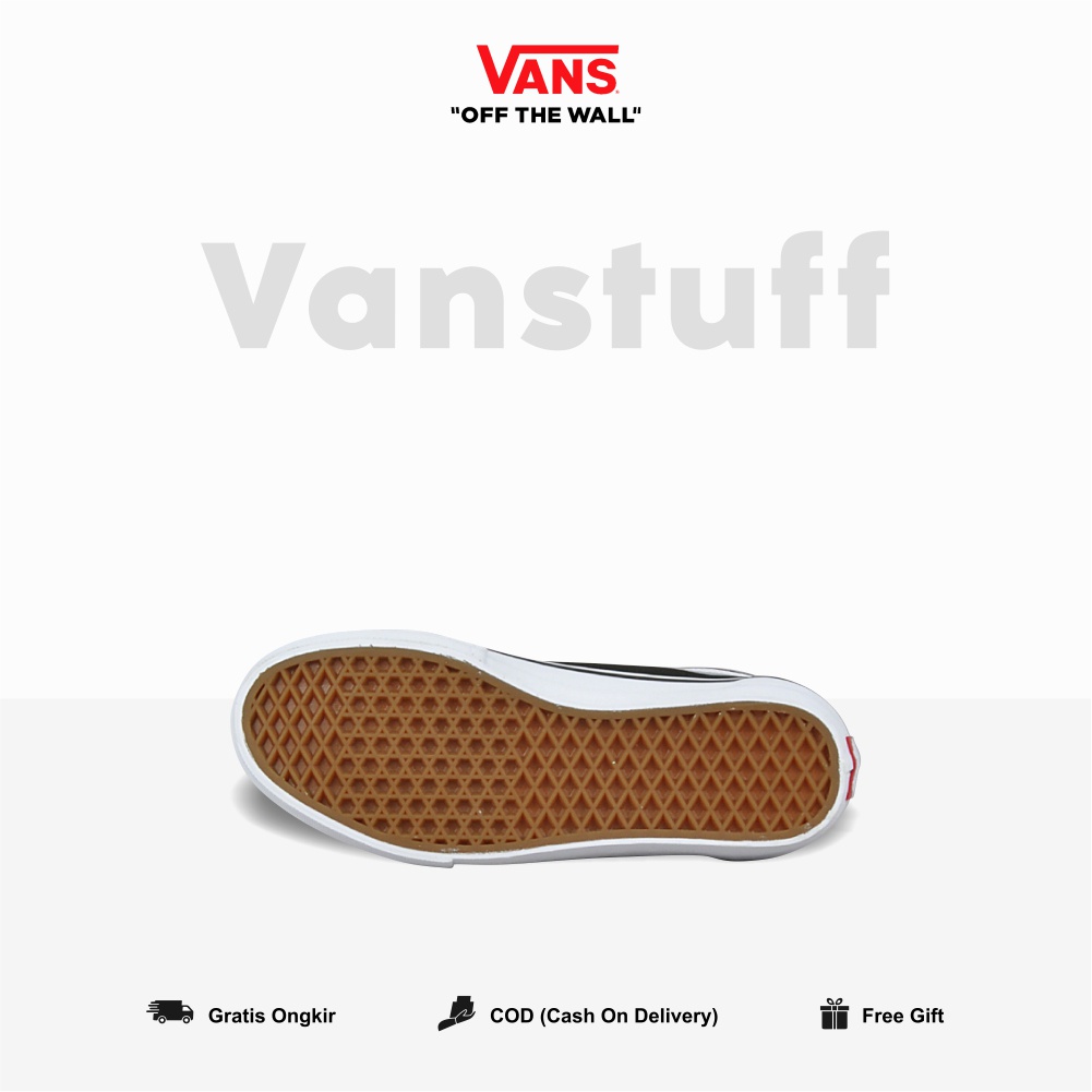 Vans Old Skool Pro Black White Pria Wanita Original 100 % BNIB Global Market Authentic Guarated Vanss Ori Old School Item Putih