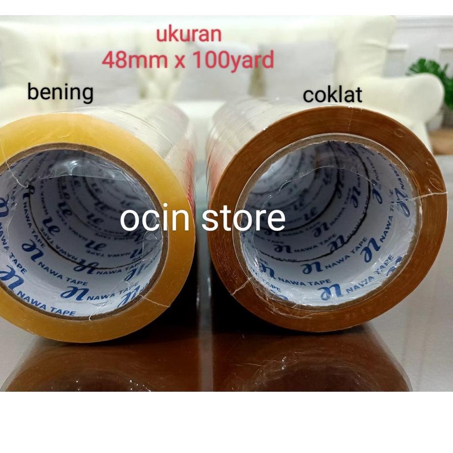 

Terbaru - lakban 100 x 48mm yard bening dan coklat untuk 6 pcs,,,,nawa tape/888 star tape,,,, 레