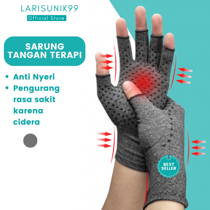 Sarung Tangan Terapi Kesehatan Wanita Serbaguna Multifungsi Pelindung Pergelangan Tangan Rematik Gym Fitness Sport Gloves Men Women Anti Radang Sendi Therapy Healt Arthritis Gloves Kompresi Premium Terbal Original