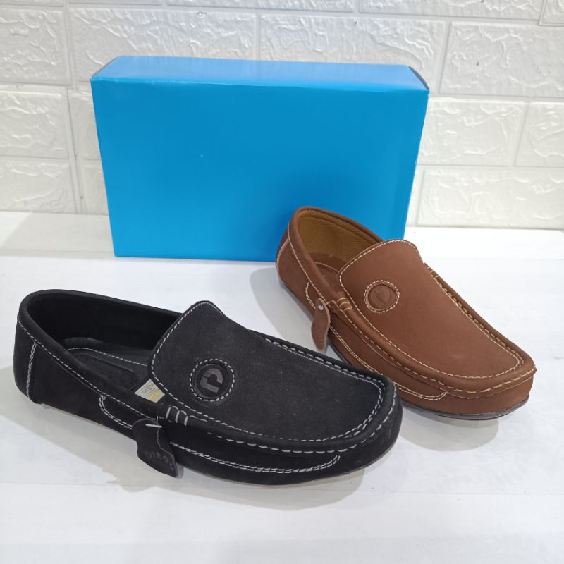 Sepatu Kulit Slip On Merk Diego model kulit balik