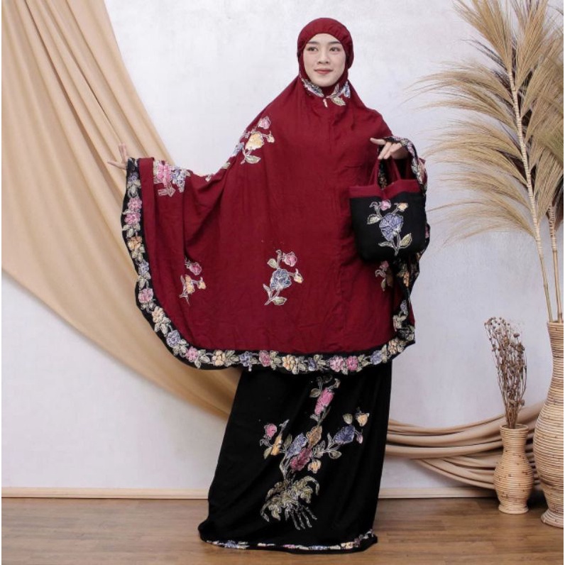 Mukena Batik Encim Full Warna Pekalongan