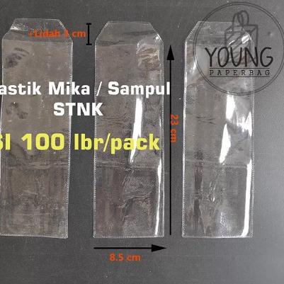 

ス Plastik STNK PVC / Sampul PVC Cover STNK uk. 8,5 x 23 ISI 100 pcs Best !