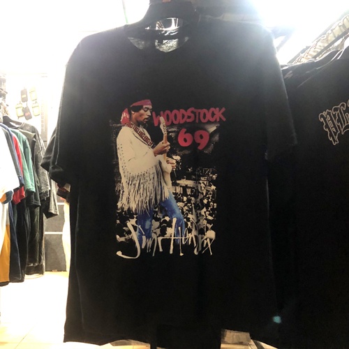 Kaos Jimmy Hendrix Woodstock 69 Tshirt Bahan 100% Katun Casual Fashionable T-SHIRT
