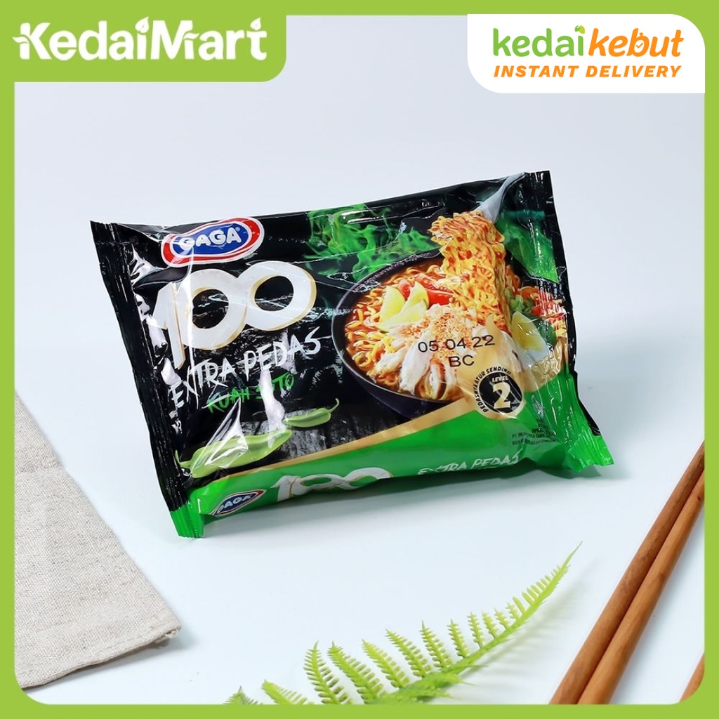 

Gaga 100 Extra Pedas Kuah Soto 75 Gram