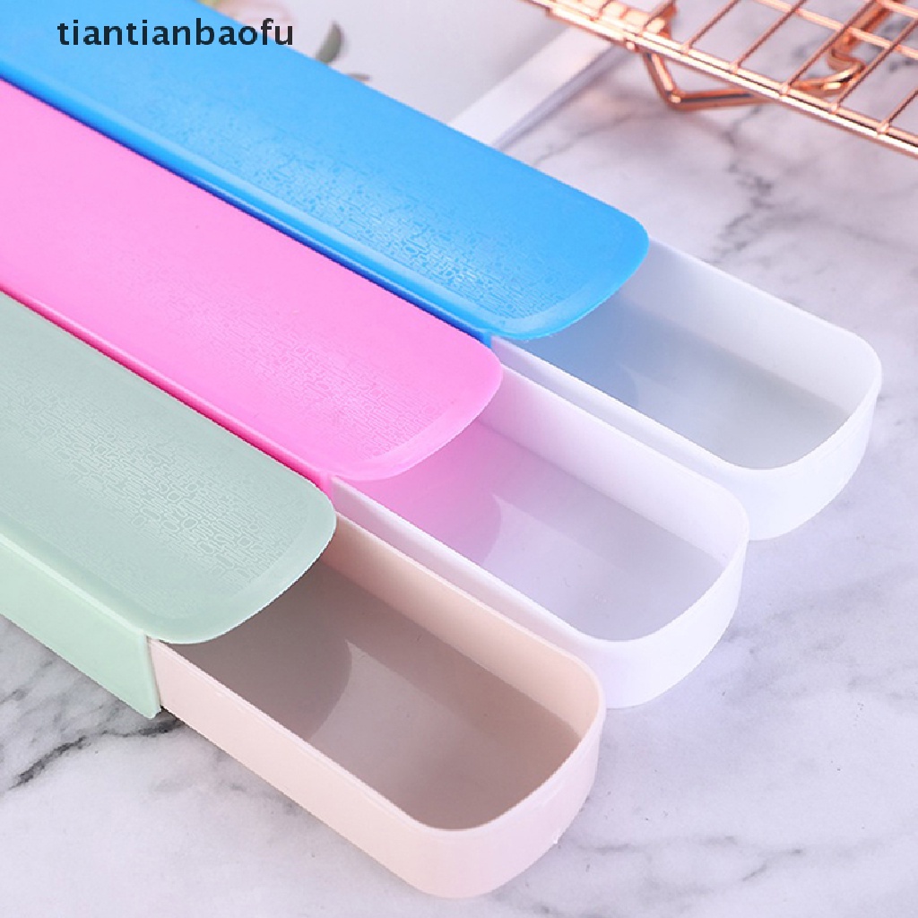 [tiantianbaofu] Portable Outdoor Travel Cutlery Case Kotak Peralatan Makan Sumpit Sendok Penyimpanan Butik