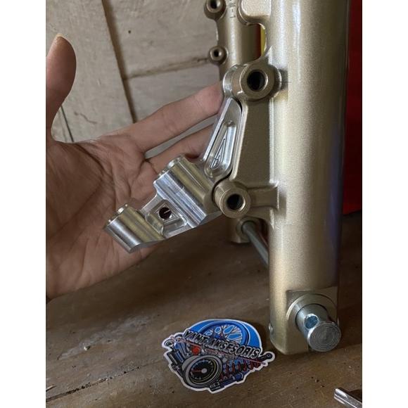 PRODUK- BREKET MONOBLOK 4 PISTON BRAKET CNC KALIPER MONOBLOCK NISSIN BREMBO 4P NINJA SATRIA FU .