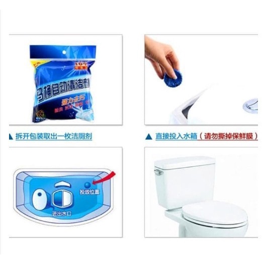 PROMO!! Tablet Biru Pembersih Kloset Toilet WC Karbol Sibiru Penyegar Kloset Bau Cleaner Anti Jamur Perlengkapan Rumah Tangga Kamar Mandi